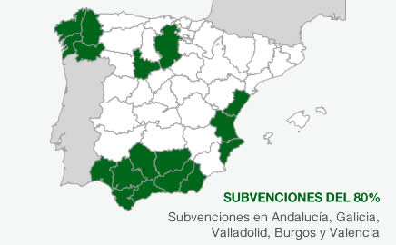 Subvenciones en Andalucía, Galicia, Valladolid, Burgos y Valencia